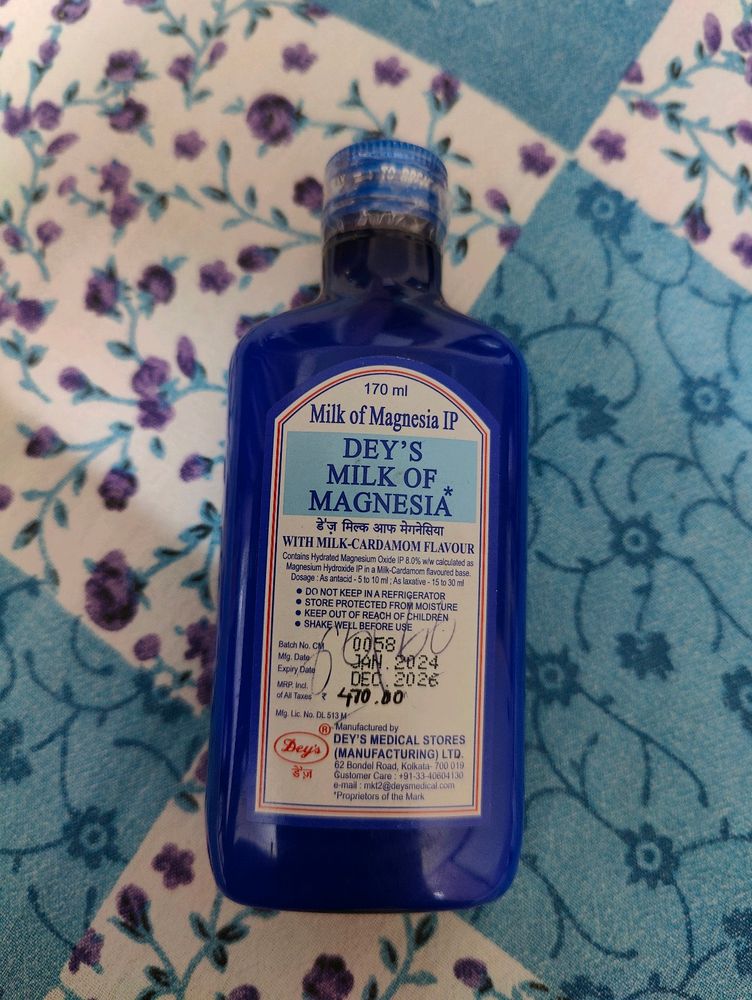 Dey's Milk of Magnesia - Bottle 170ml