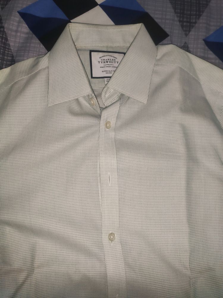 Light Green Shirt(Pista Colour)...Micro Checks