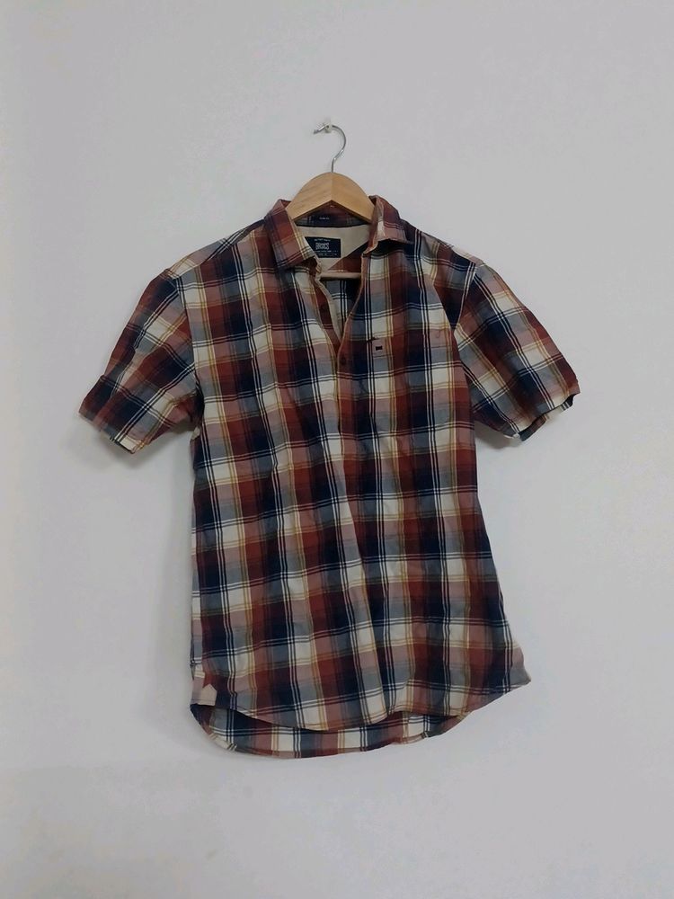 Red And Blue Check Shirt