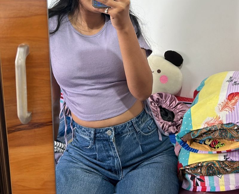 Lilac Crop Top