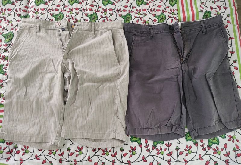 2 Knee Length Shorts For Men