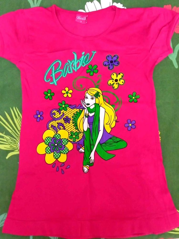 Half Sleeve T-shirt For Girls With Floral Prints