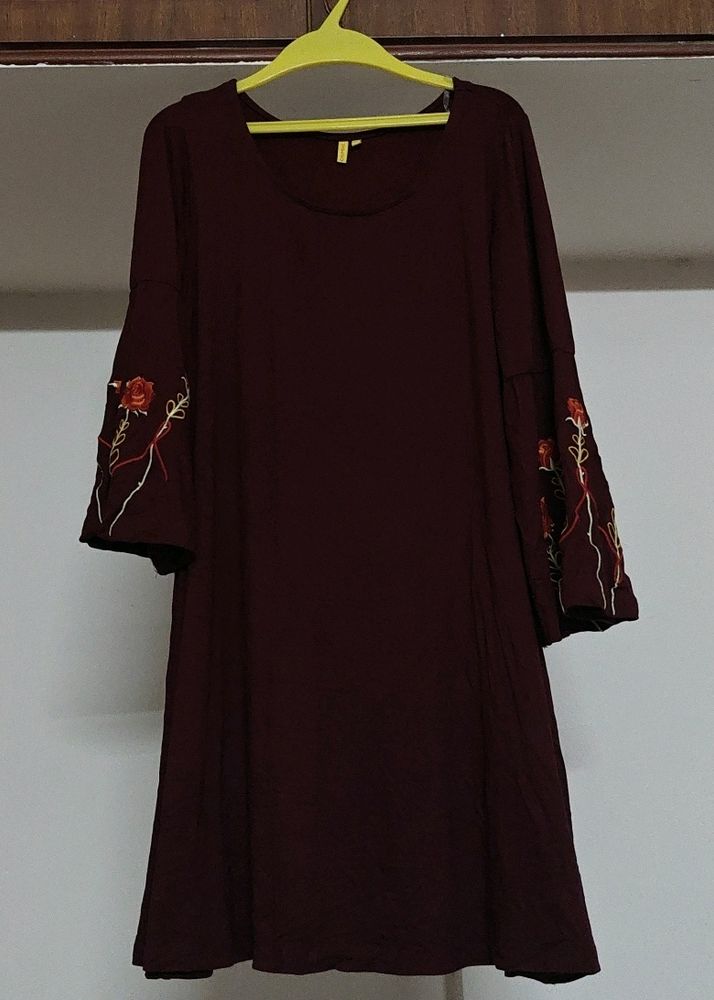 Maroon Dress By Chumbak