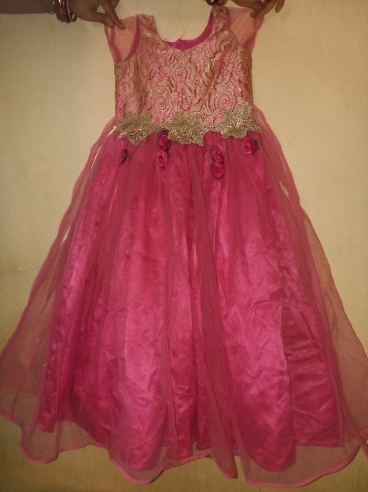 Party Wear Long Frock For Age 8-10 Years