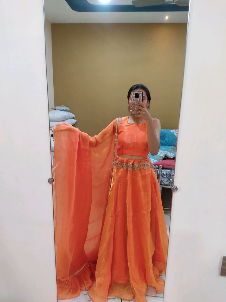 Beautiful Orange Lehenga