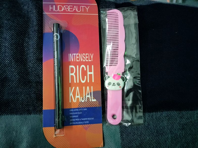 Huda Beauty Kajal & Cute Panda Comb