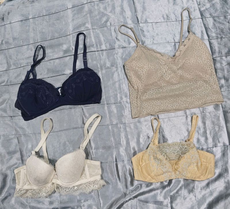 Combo Of 4 Imported Designer Bra