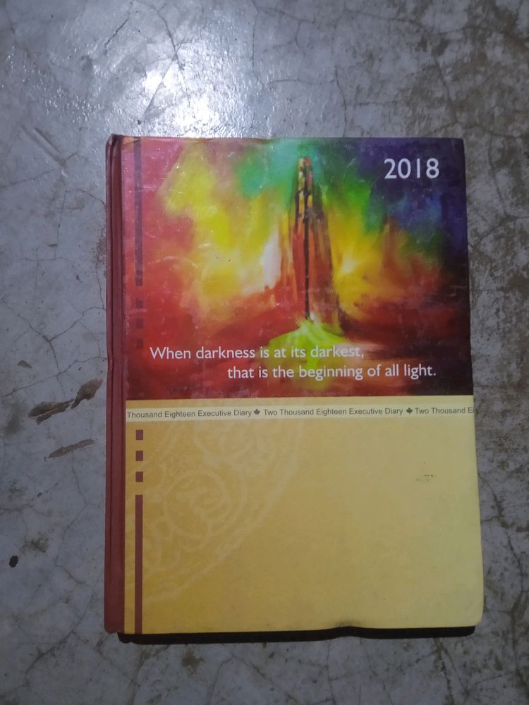 2018 Diary Not Used