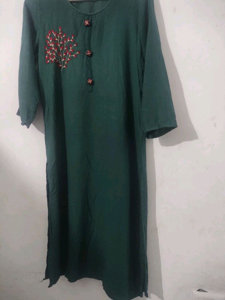 Pure Cotton Kurti with Embroidery