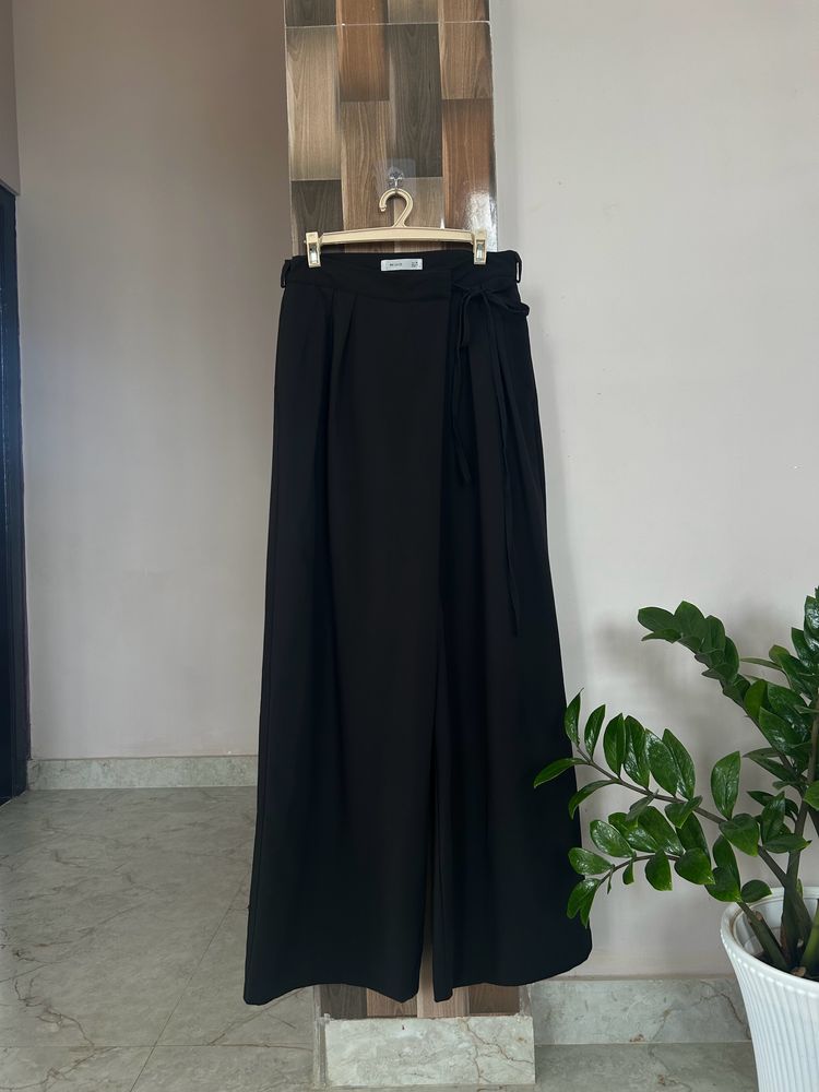 Front Side Tie Korean Highwaist Pants