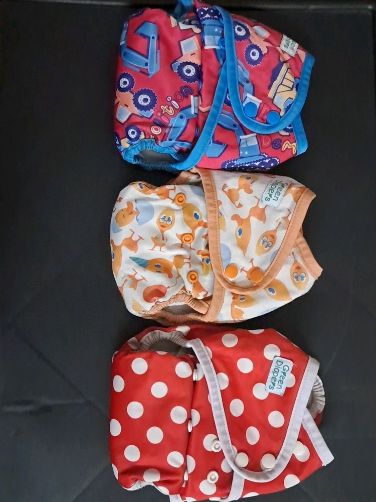 Green Diapers Cloth Diaper