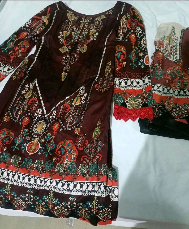 Pakistani Full Stitched Suit Set- LIBAS