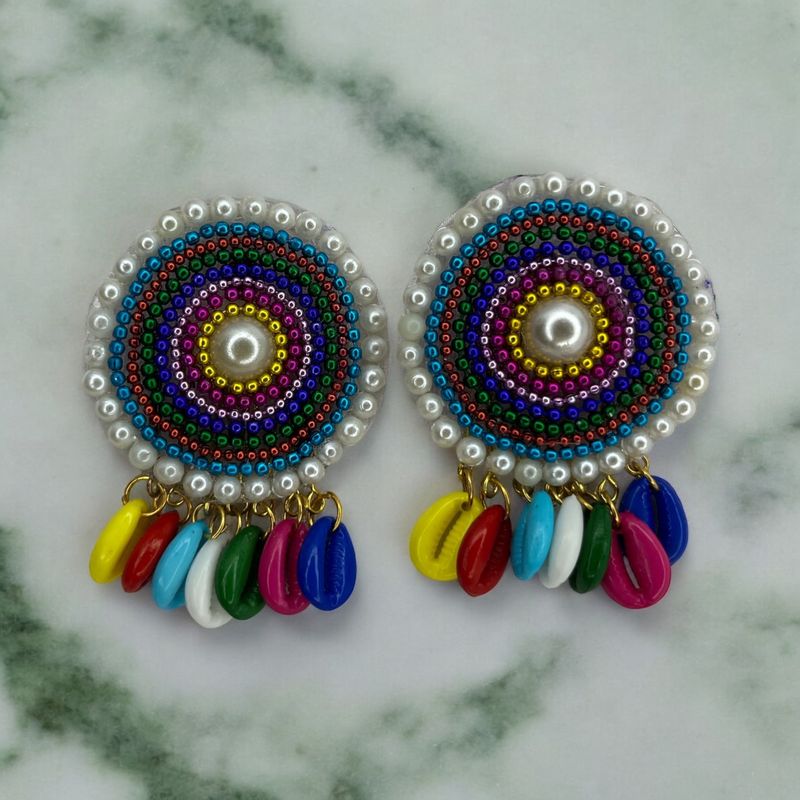 Handmade Multicoloured Studs