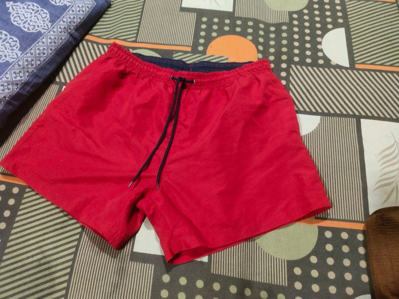 Women Shorts Red