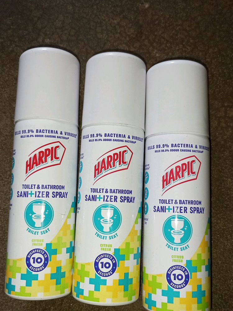 Combo Of 3 Harpic SANI+IZER SPRAY 🚽