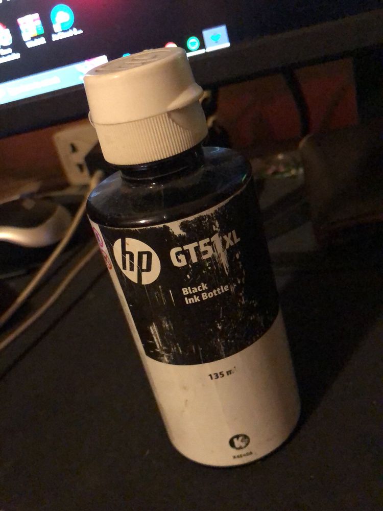 HP ORIGNAL INK Half 60percent Left Good Condition