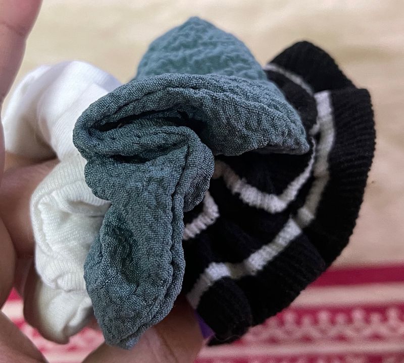 3 Piece Set Of Scrunchies