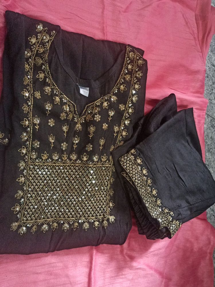 Black Kurta Set