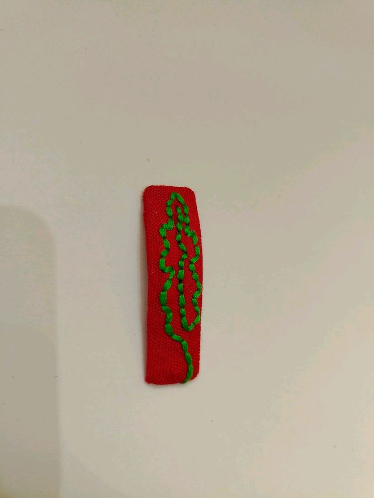 Hand Embroidery Hair Clip