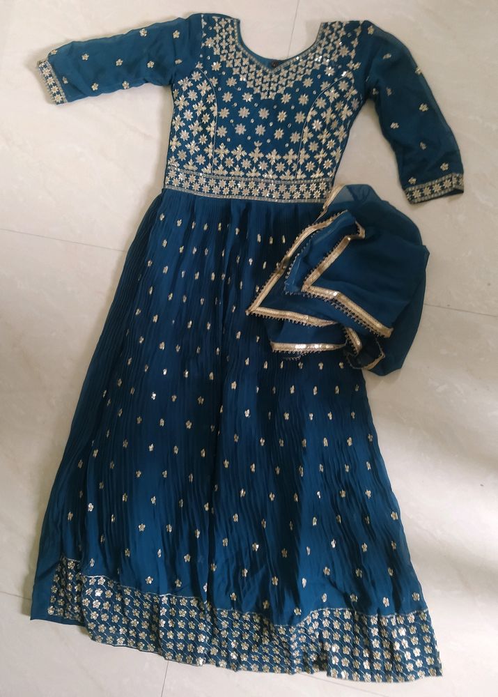 Ethnic Gown + Dupatta