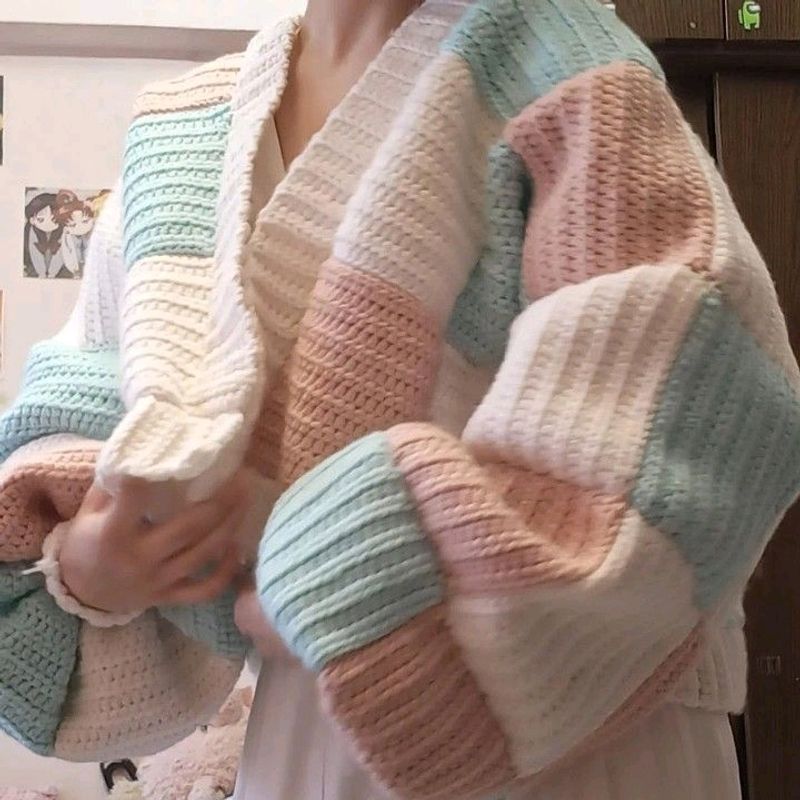 Crochet Patchwork Cardigan