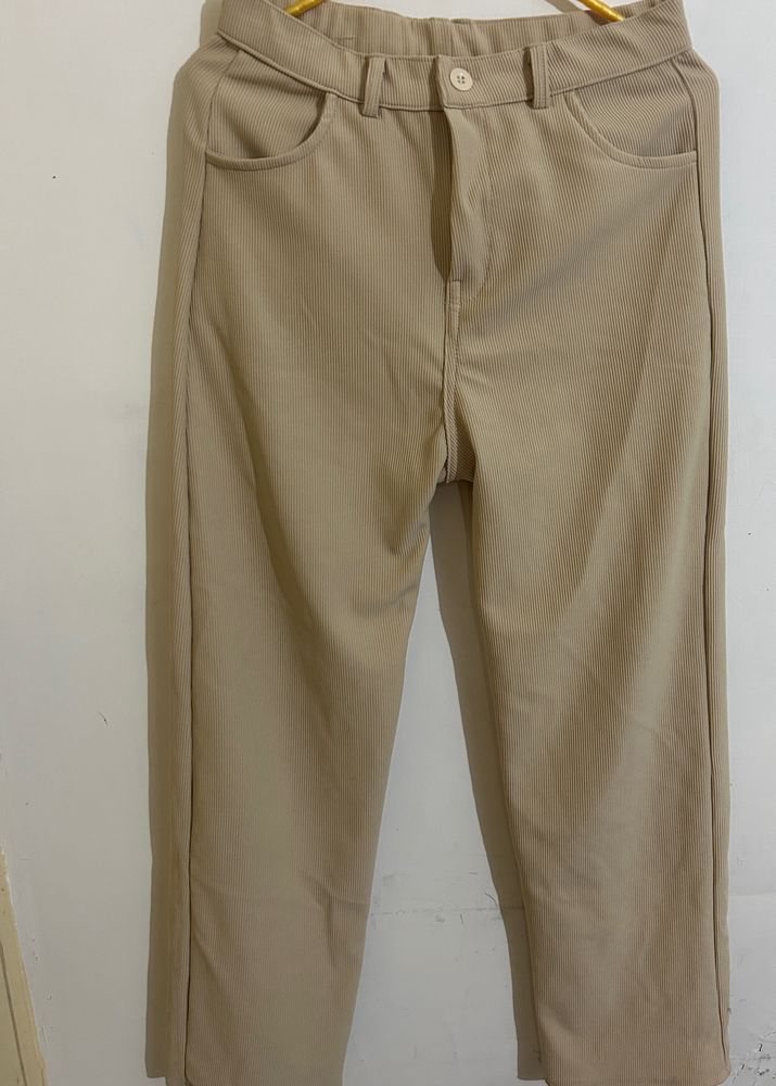 Beige Trousers