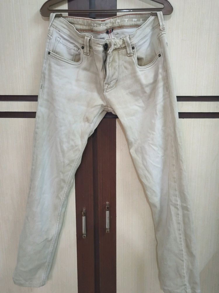 Premium Beige Color Jeans