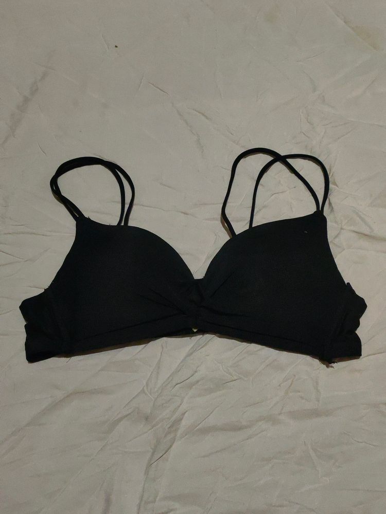 Black Bow Tie Like Bra Size 32 B