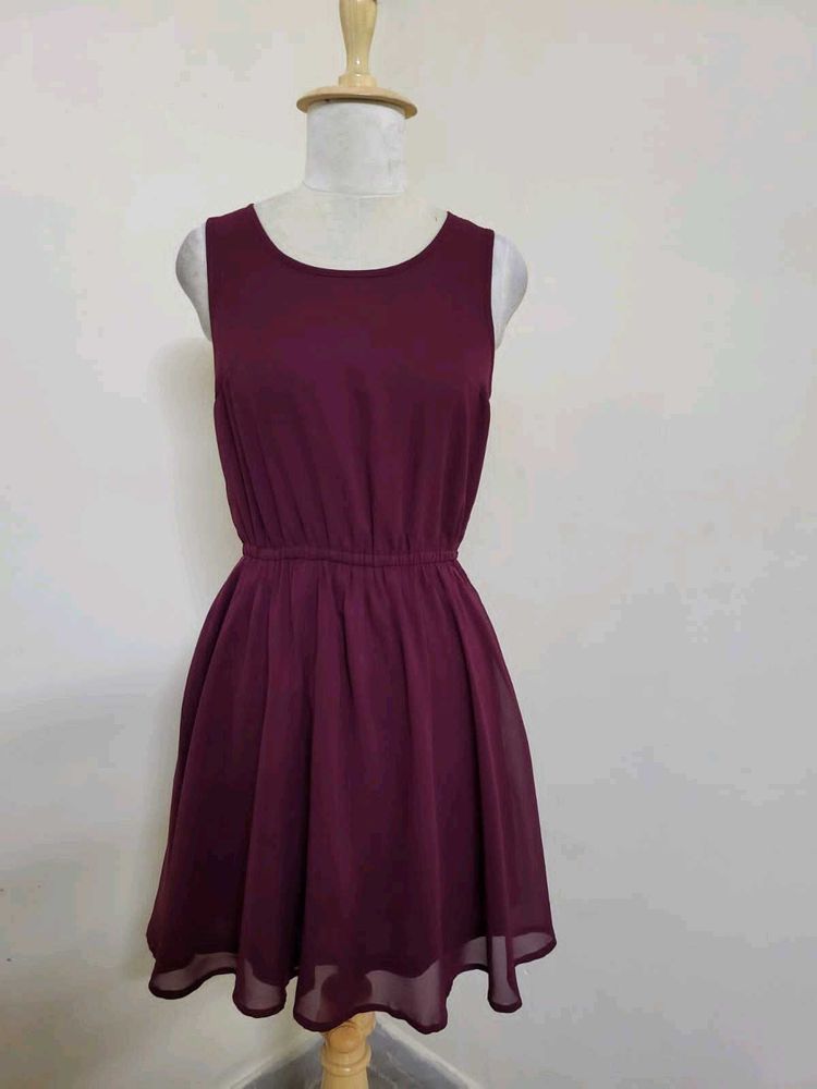 Maroon Dress