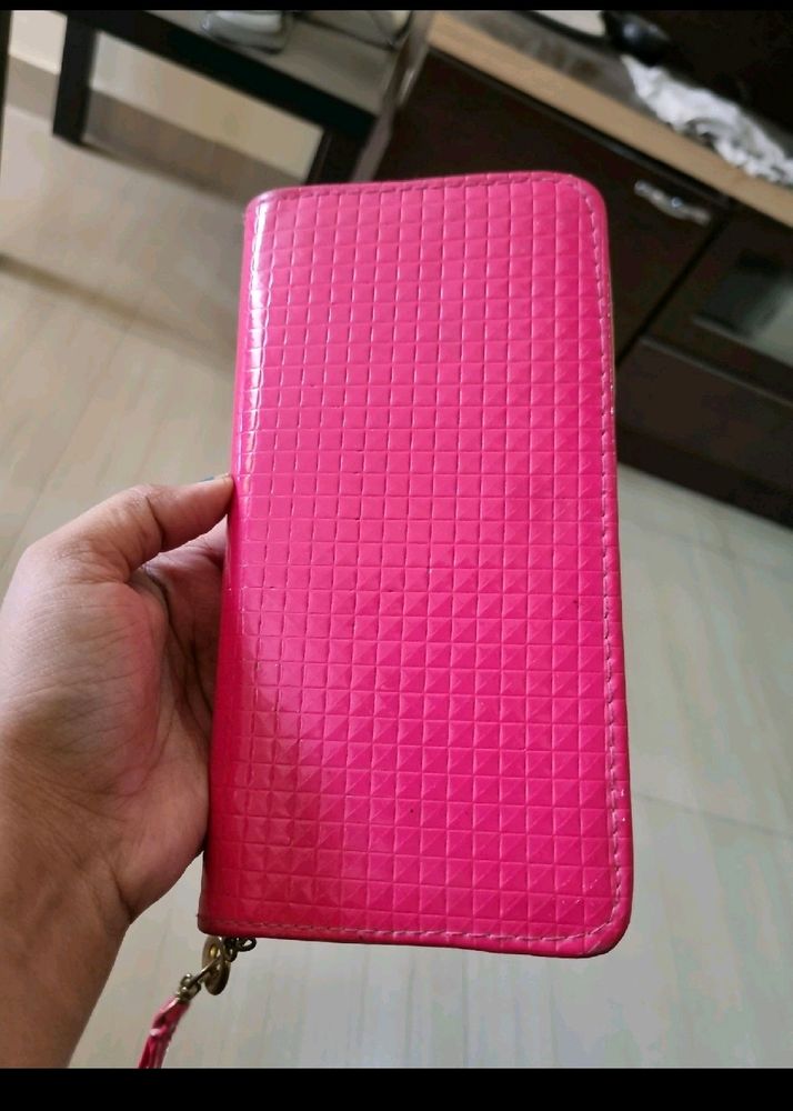 Hot Pink Wallet Or Purse