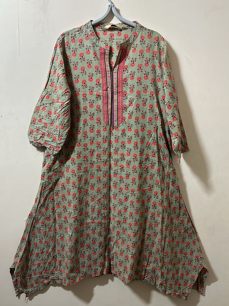 New Light Green Kurtha