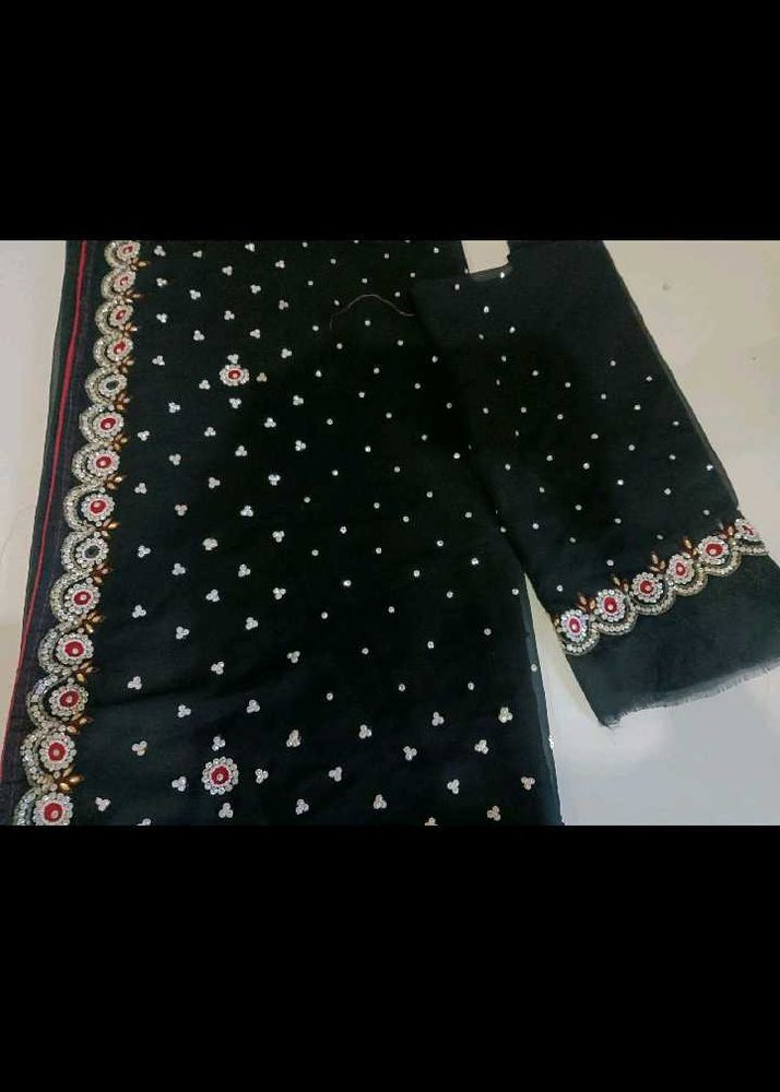 Diamond Work Saree