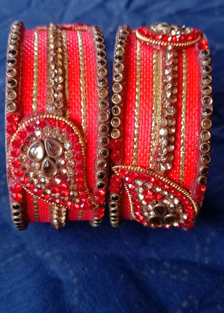 Heavy Red Bangle