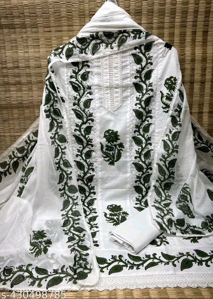 Hakoba chicken Cotton With Embroidery