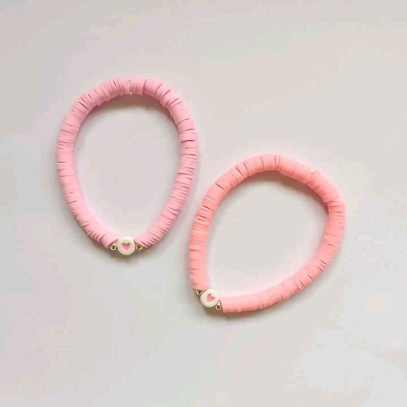 Fimo Pink Bracelet