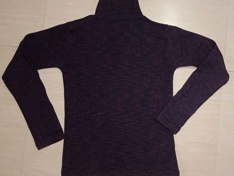 Crop Woolen Cotton Tshirt