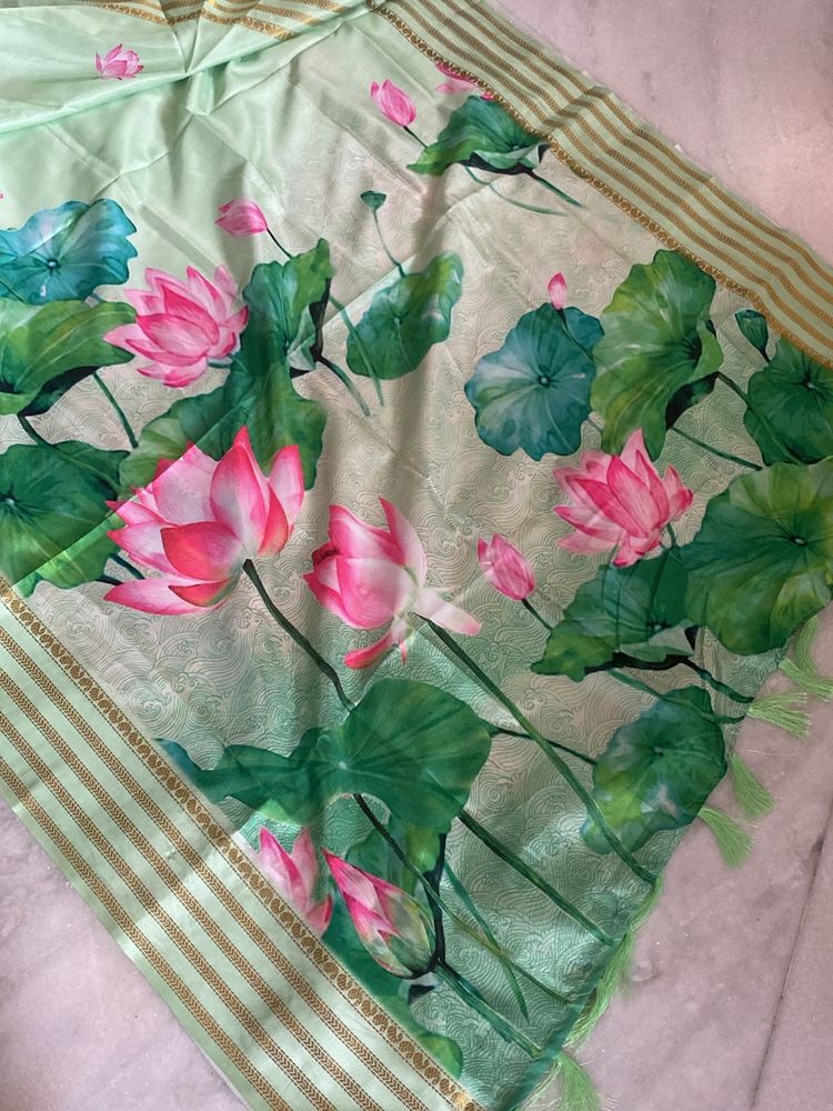 Pond Of Lotus Saree