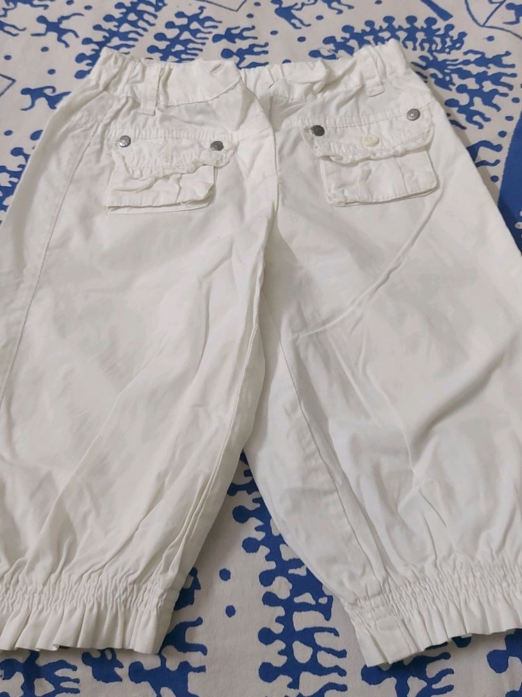 White Pants| 12-18 Months Old.  Can Be Adjusted.