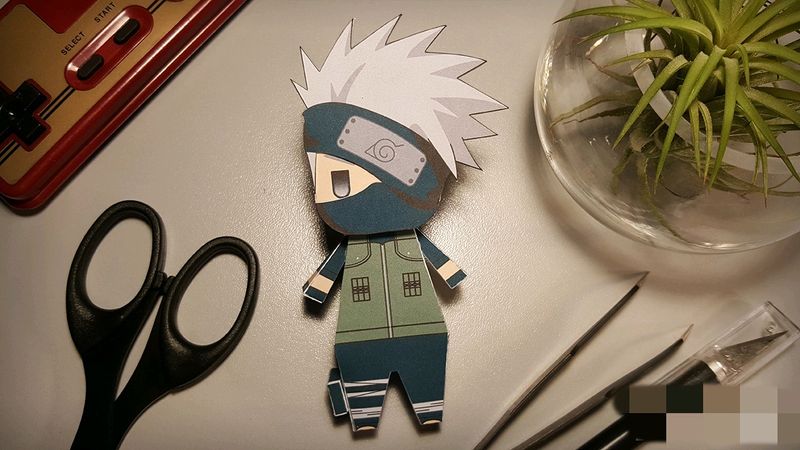 Anime Naruto Shippuden Kakashi Chibi Figurine(Pape