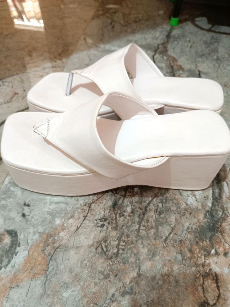 White Platform Sandal