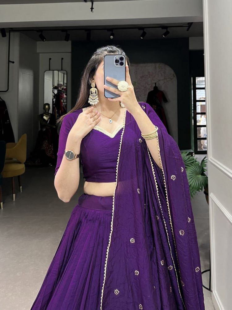 Pure Chanderi Lehenga