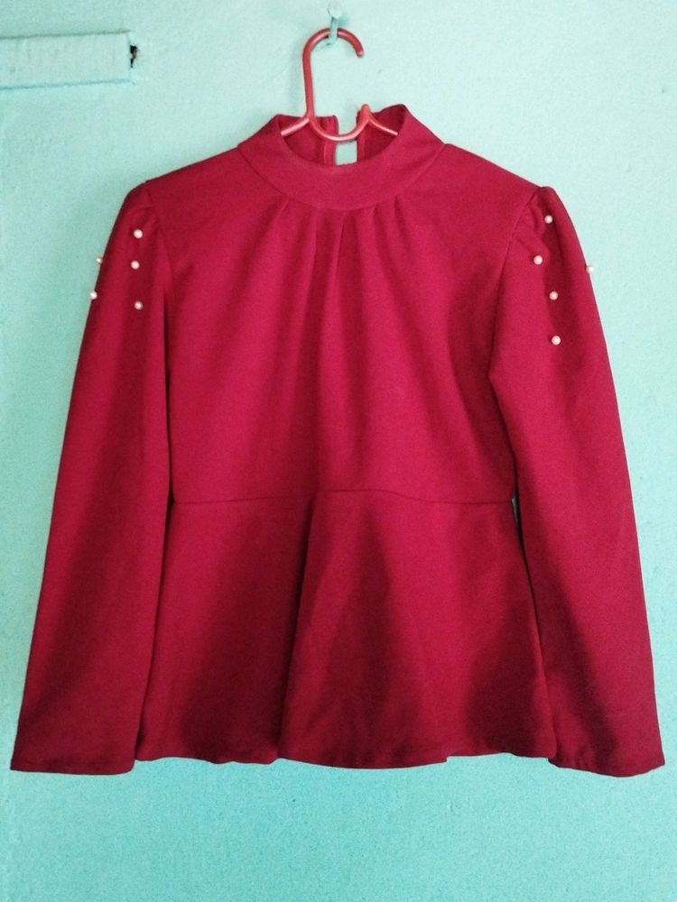 Women's Maroon Top