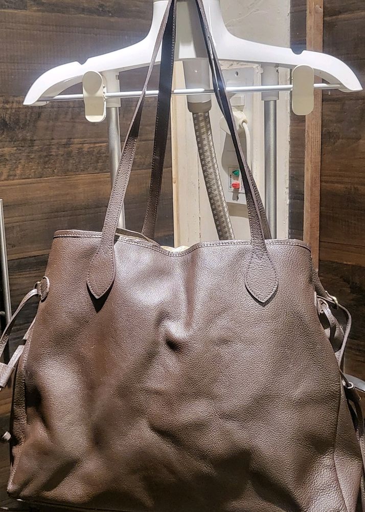 Premium Leather Brown Tote Bag