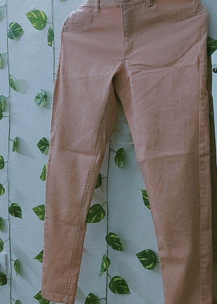 Pastel Pink Denim Jeans from FBB