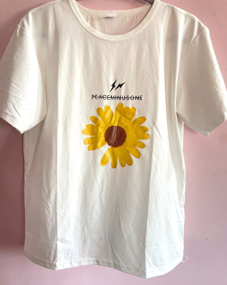 Sunflower White Shirt For Women