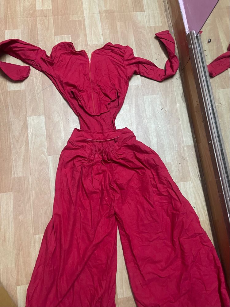 Red Jumpsuit, No Return Or Refund