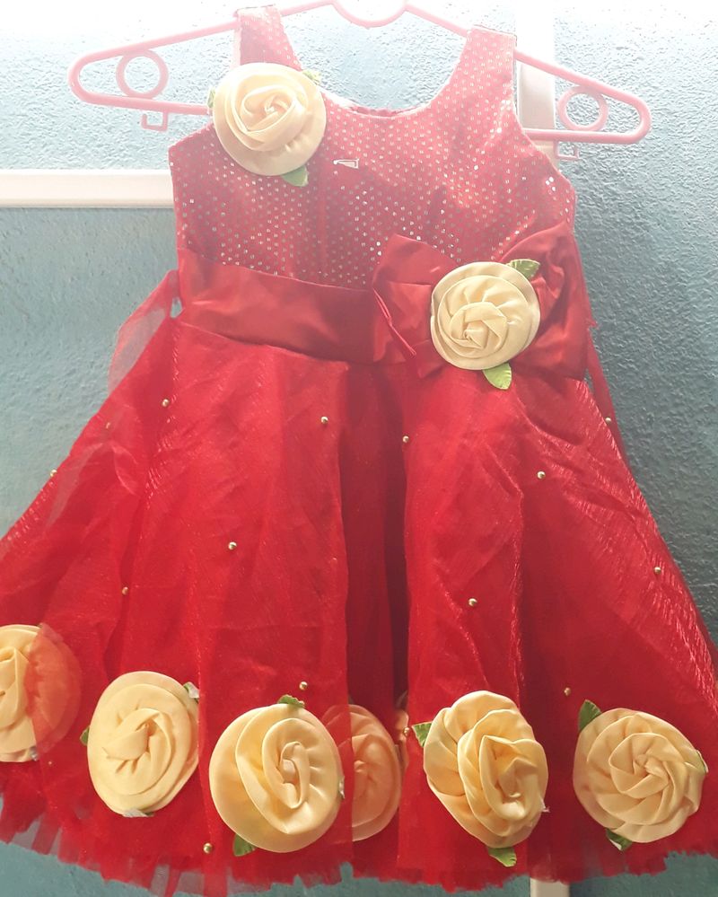 NEW Baby  Red Frock