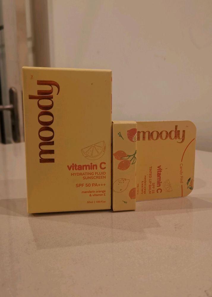 Moody VIT C COMBO(sunscreen +lip balm)@50% Off