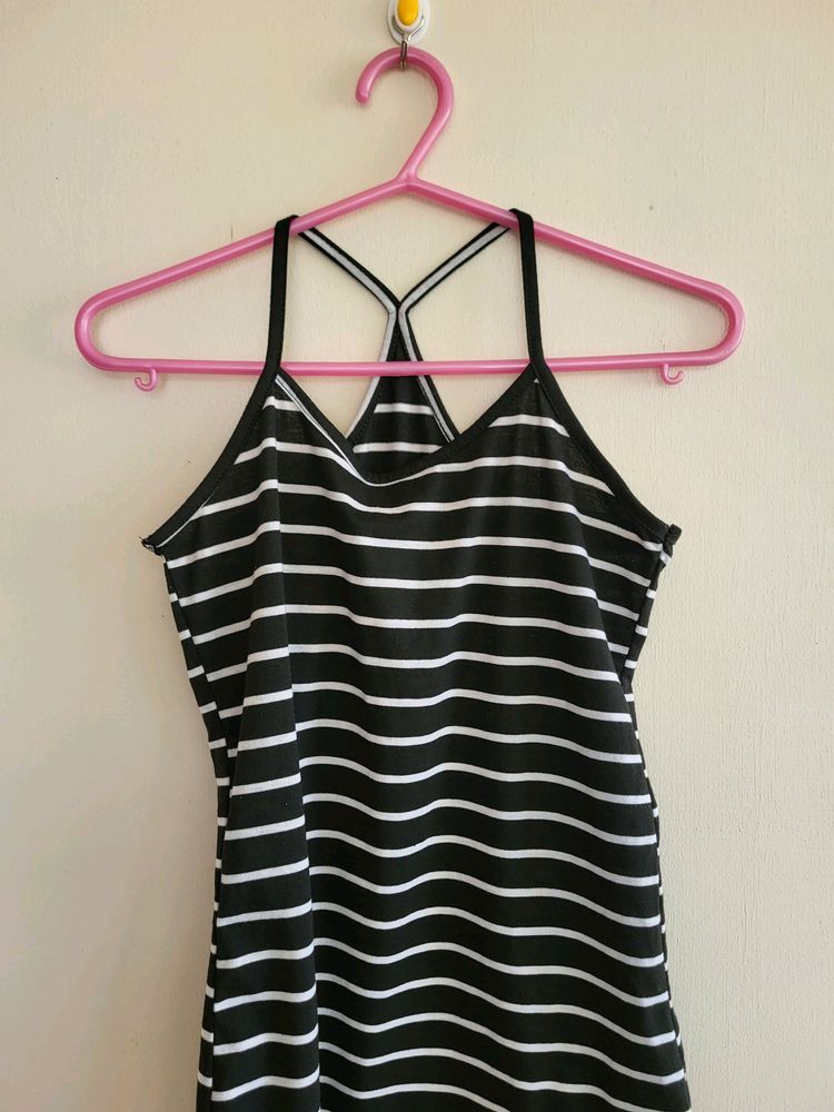 Black And White Striped Tank Top