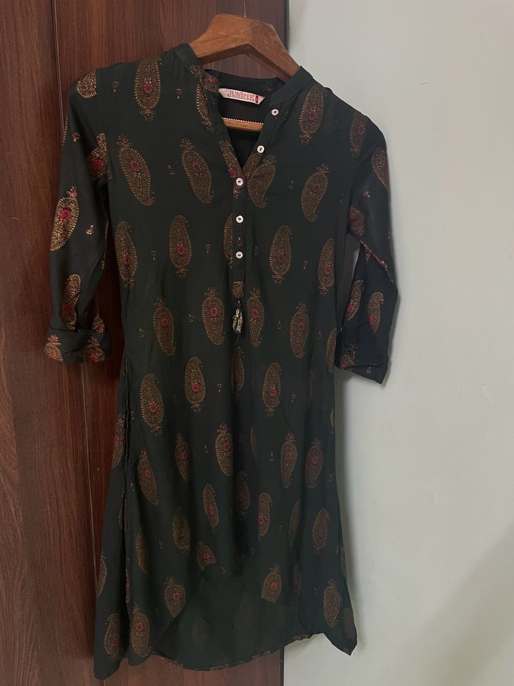 Juniper Dark Green Womens Kurta💚